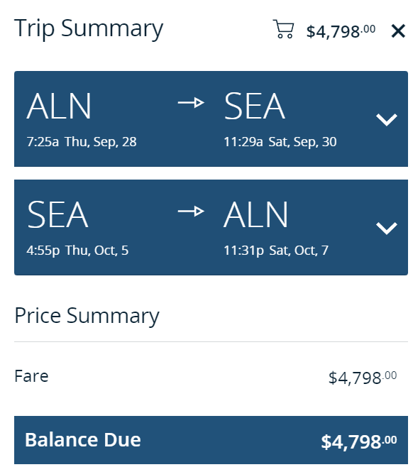 Train price