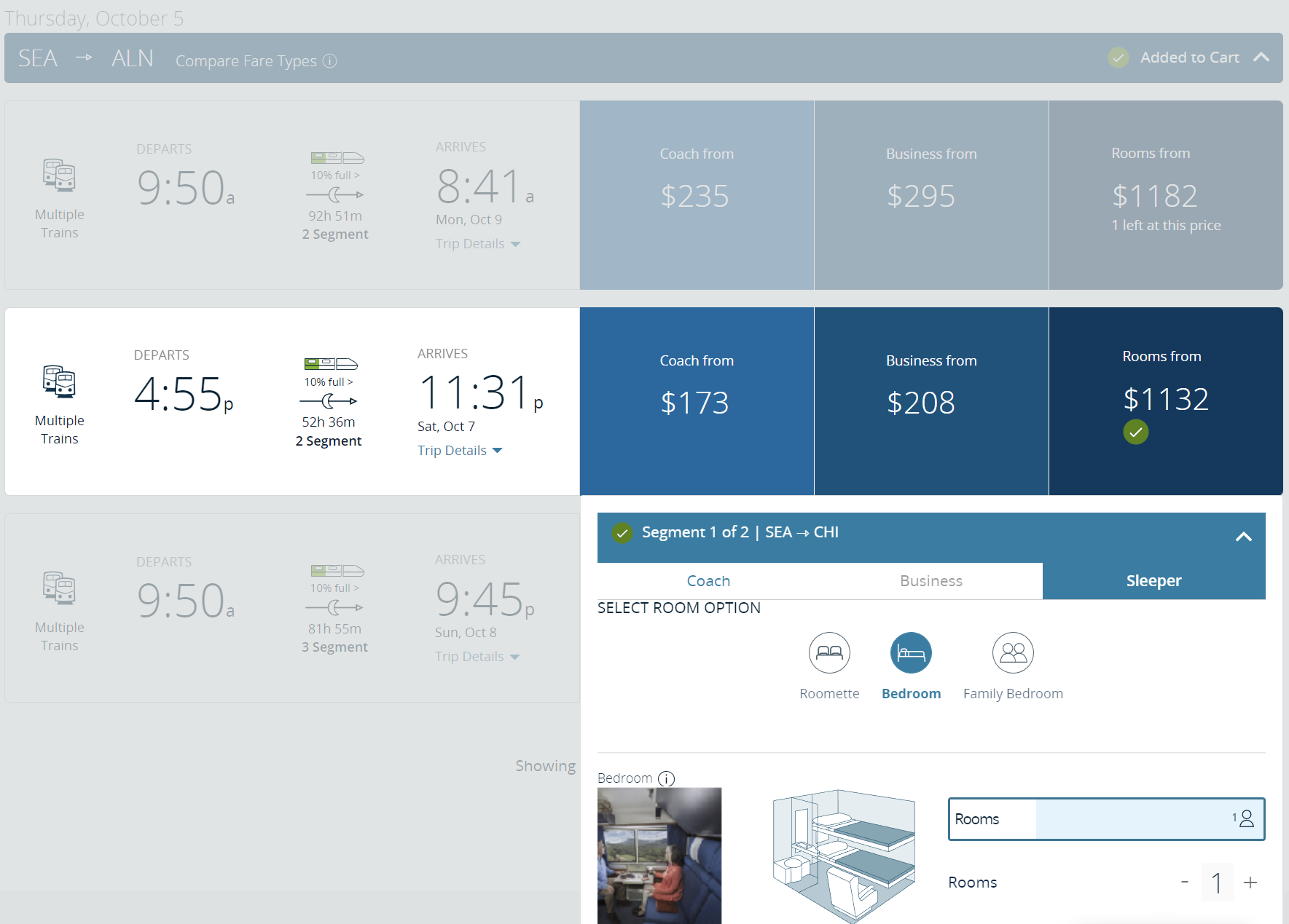 Train from Seattle to St. Louis
